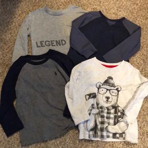 Lot of 4 - boys casual wear long sleeved shirts!
